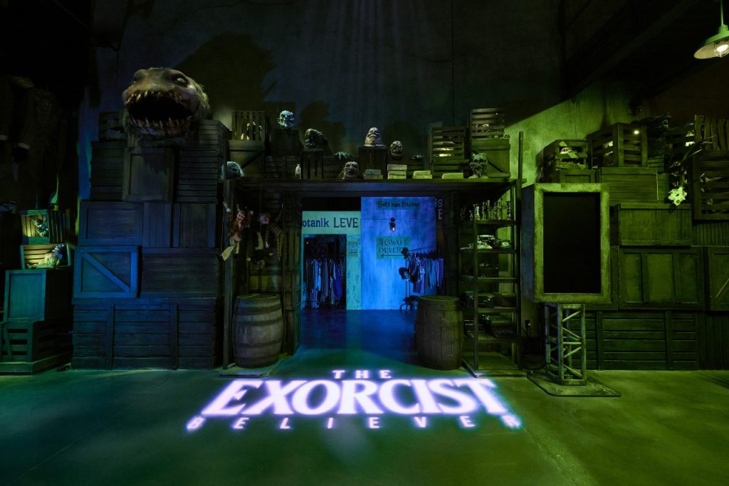 The Exorcist Believer Haunted House Entrance